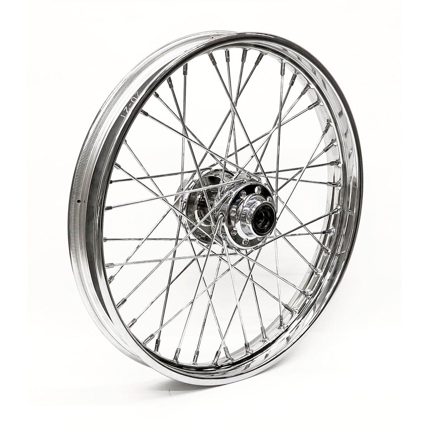 MCS 2.15 x 21 front wheel 40 spokes chrome - Image 2