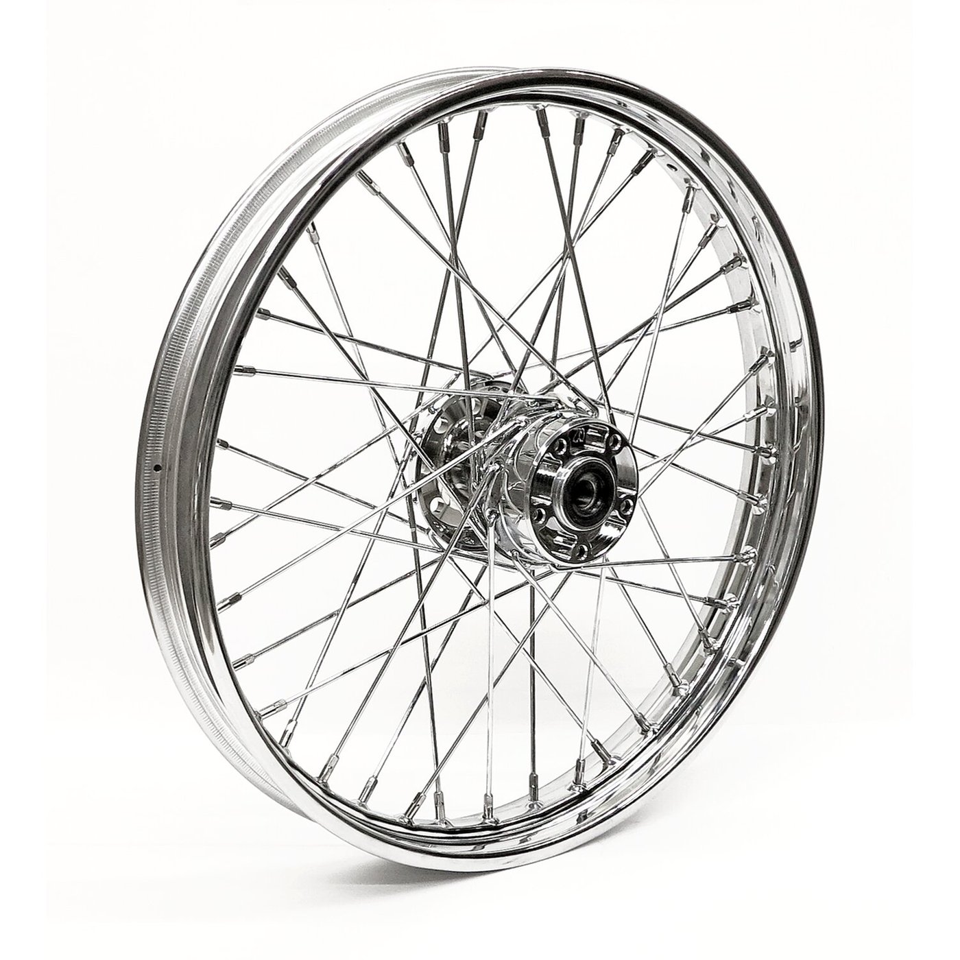 MCS 2.15 x 21 front wheel 40 spokes chrome
