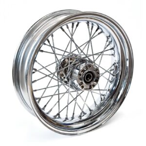 MCS 4.50 x 17 rear wheel 40 spokes chrome