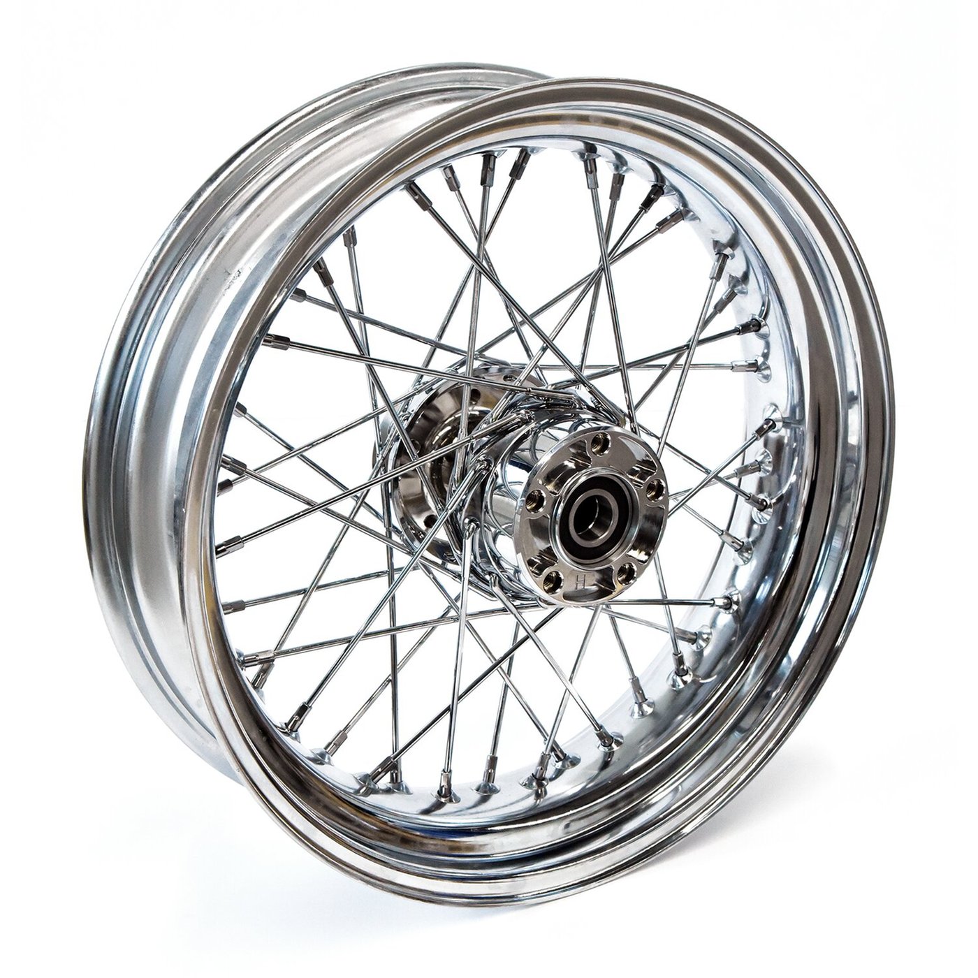 MCS 4.50 x 17 rear wheel 40 spokes chrome