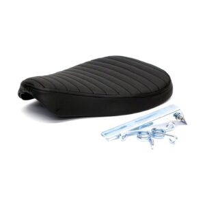 C-Racer C-Racer, Classic bobber solo seat. Large. Black