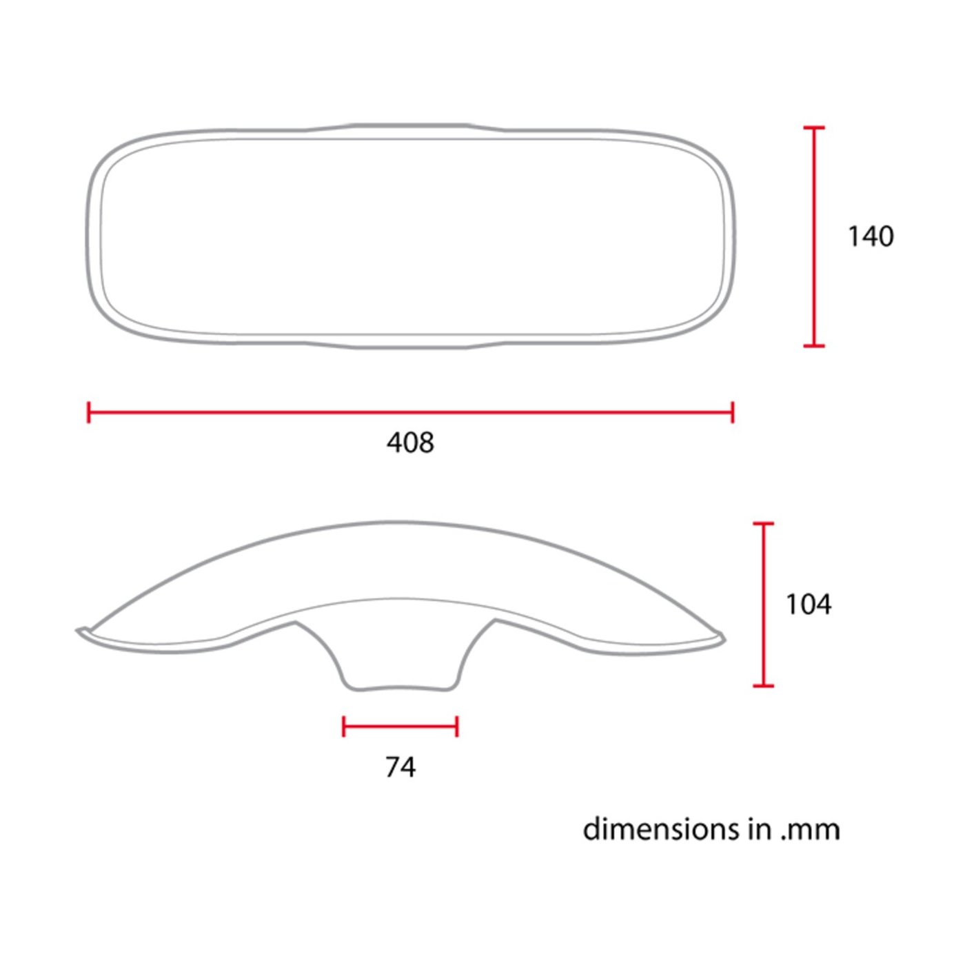 C-Racer C-Racer universal 17/18" front fender No3 L - Image 2