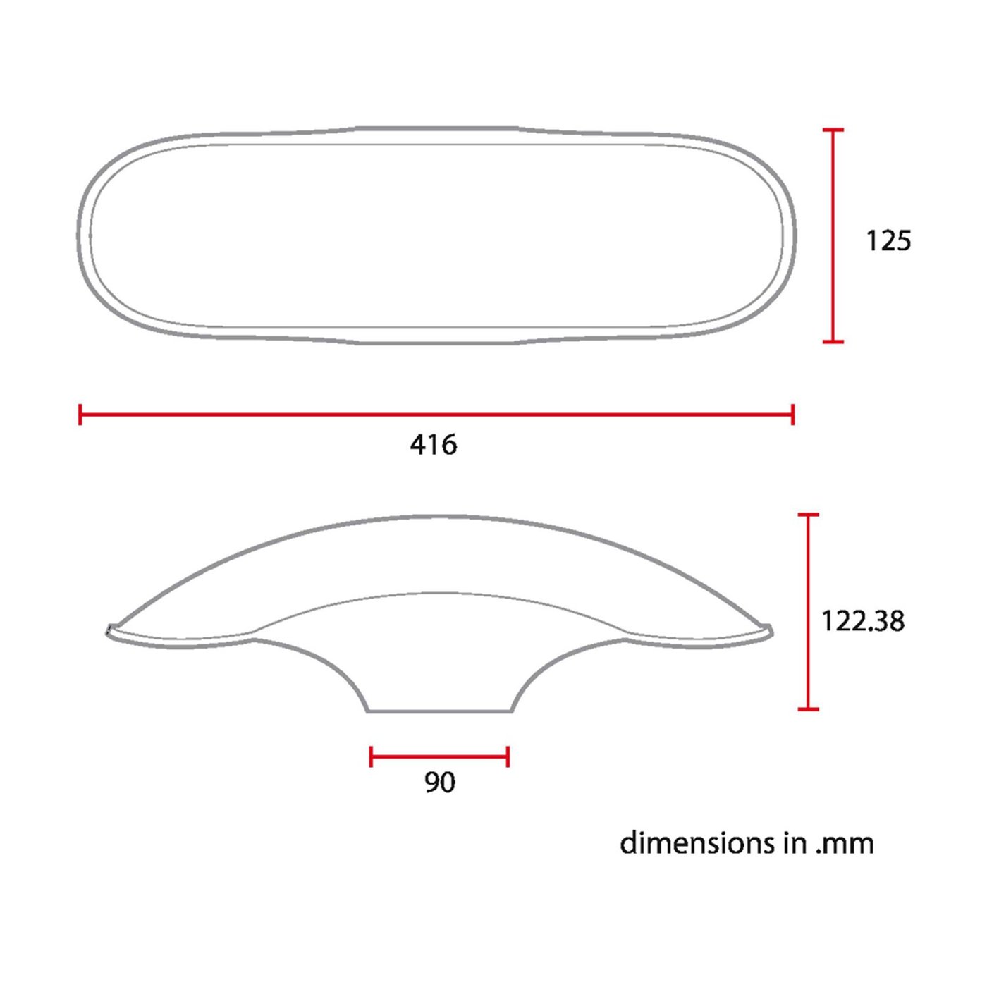 C-Racer C-Racer universal 17/18" front fender No4 S - Image 2