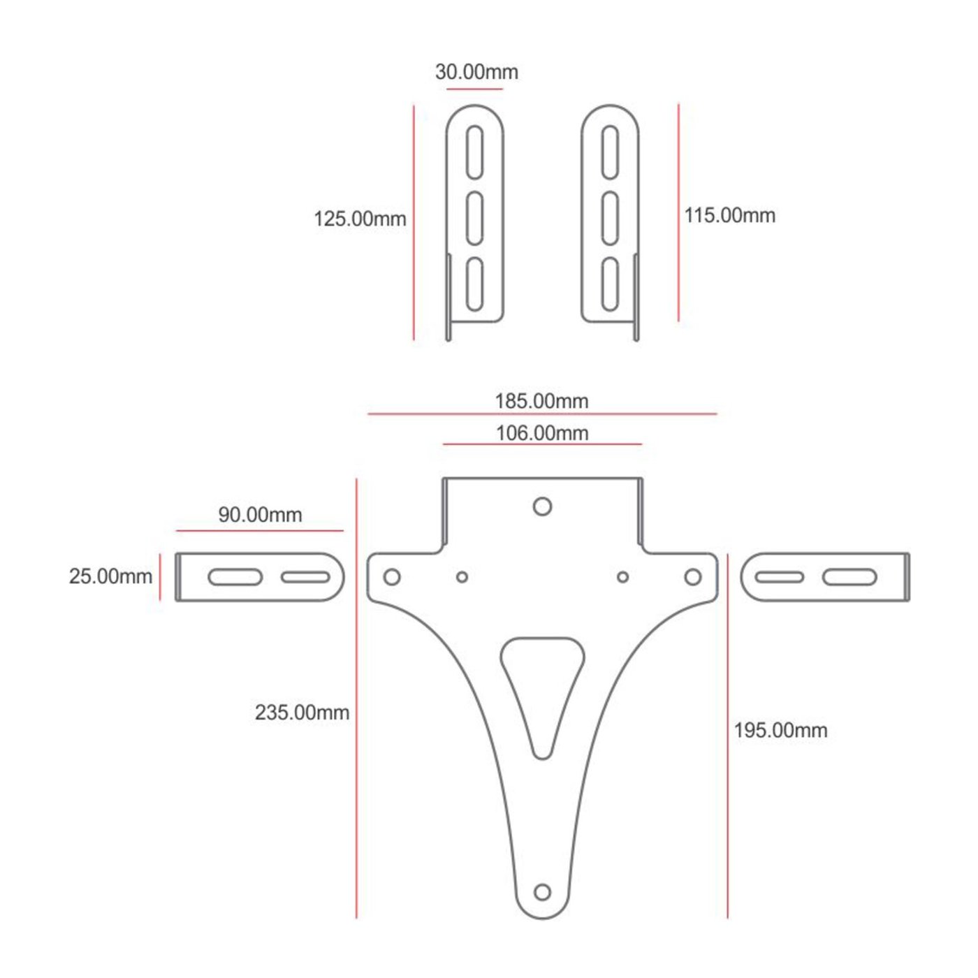 C-Racer C-Racer, universal license plate holder No3 - Image 2