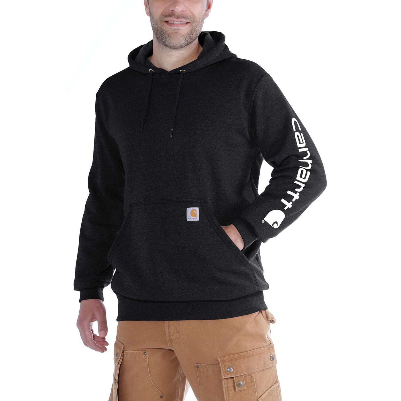 Carhartt Carhartt Sleeve logo hoodie black - Image 2