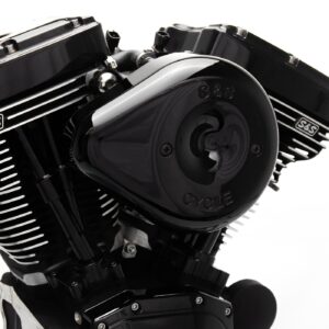 S&S S&S Stealth, black teardrop air cleaner kit