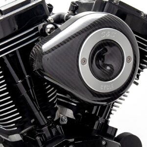 S&S S&S Stealth, carbon teardrop air cleaner kit