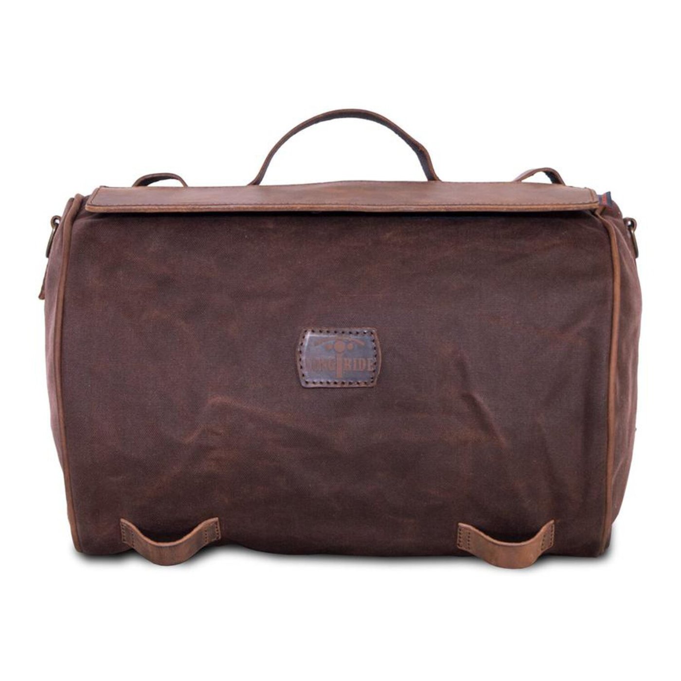 Longride LongRide, roll bag waxed cotton narrow. Brown wax - Image 2