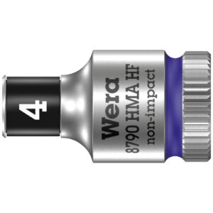 Wera Wera Zyklop 1/4" socket with holding function - Metric 4.0