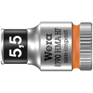 Wera Wera Zyklop 1/4" socket with holding function - Metric 5.5