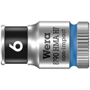 Wera Wera Zyklop 1/4" socket with holding function - Metric 6.0