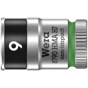 Wera Wera Zyklop 1/4" socket with holding function - Metric 9.0
