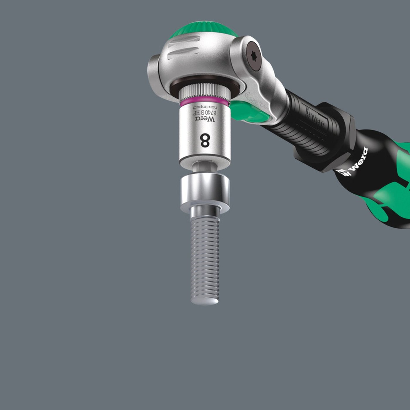 Wera Wera Zyklop 3/8" Hex socket bit with holding function Metric - Image 2