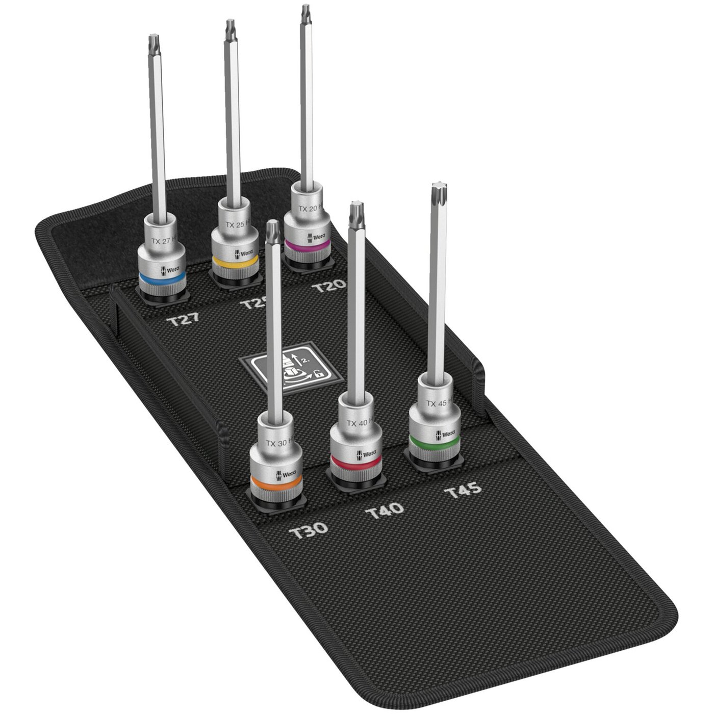 Wera Wera Zyklop 1/2" drive extended Torx® socket bit set
