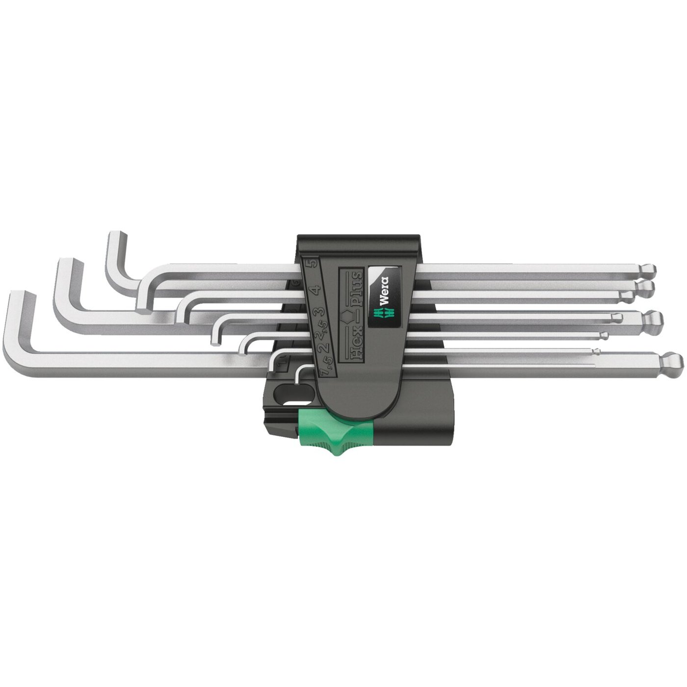Wera Wera hex key set short chrome - Metric