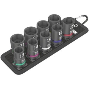 Wera Wera, Impaktor 1/2" hex socket set - Metric