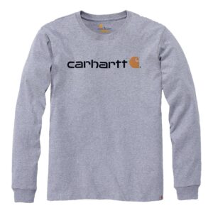 Carhartt Carhartt Logo graphic long sleeve heather gray