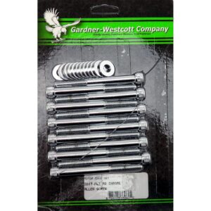 Gardner-Westcott GW, motor mount screw kit. Chrome