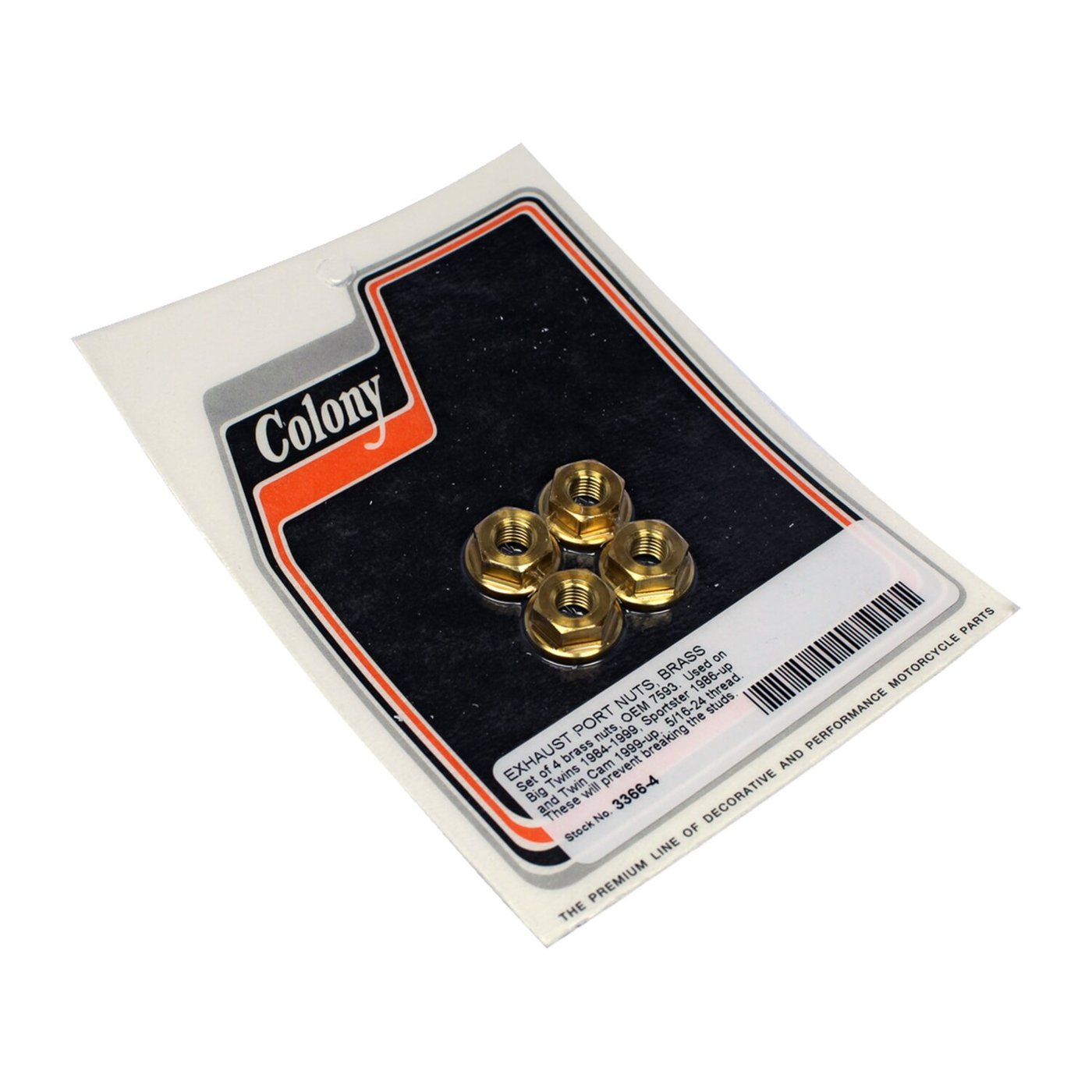 Colony Colony, exhaust port nut set. Brass