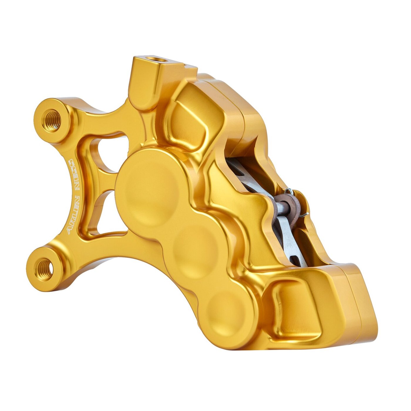Arlen Ness Arlen Ness, 6P differential bore brake caliper F/L. Gold