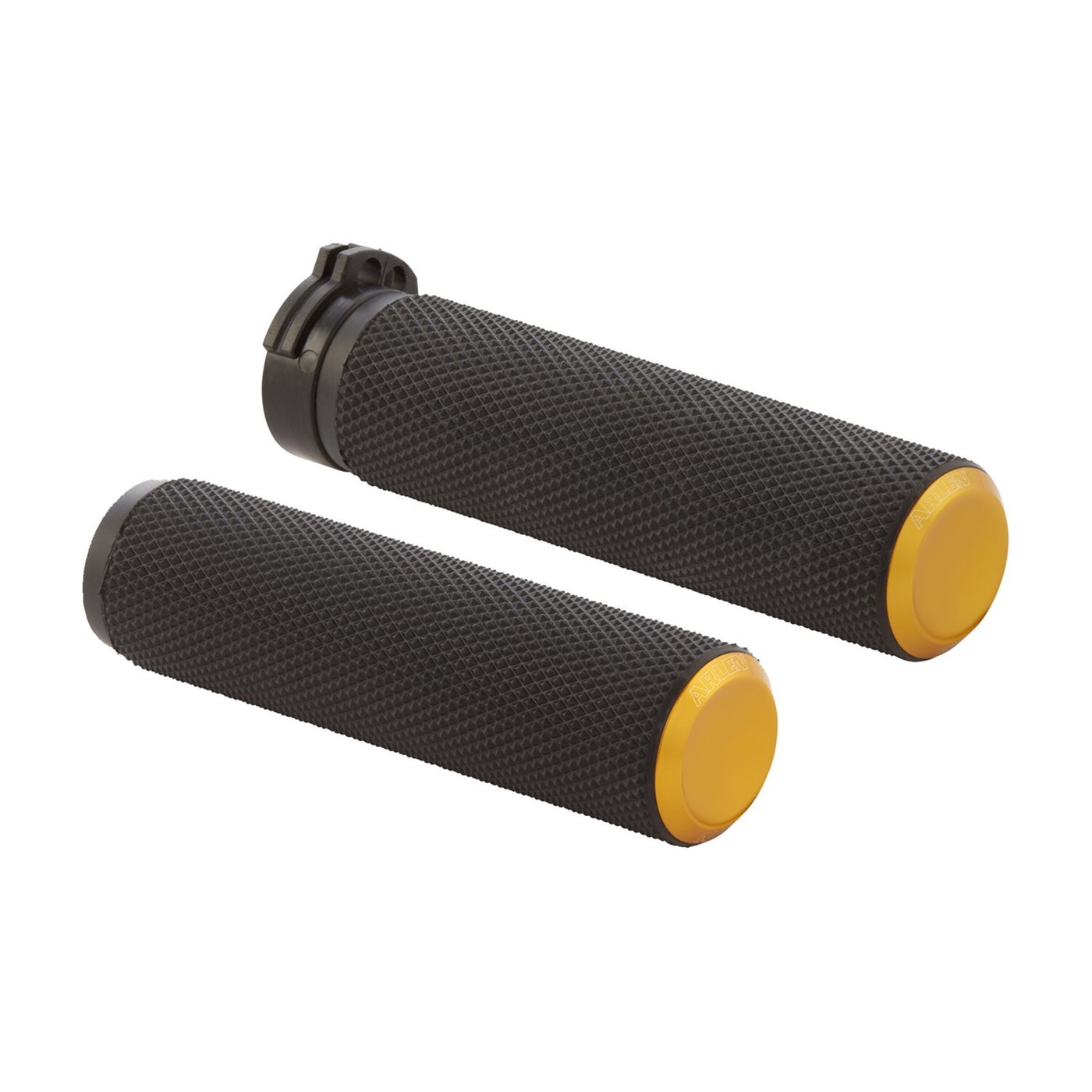 Arlen Ness Arlen Ness, Knurled fusion rubber grips gold