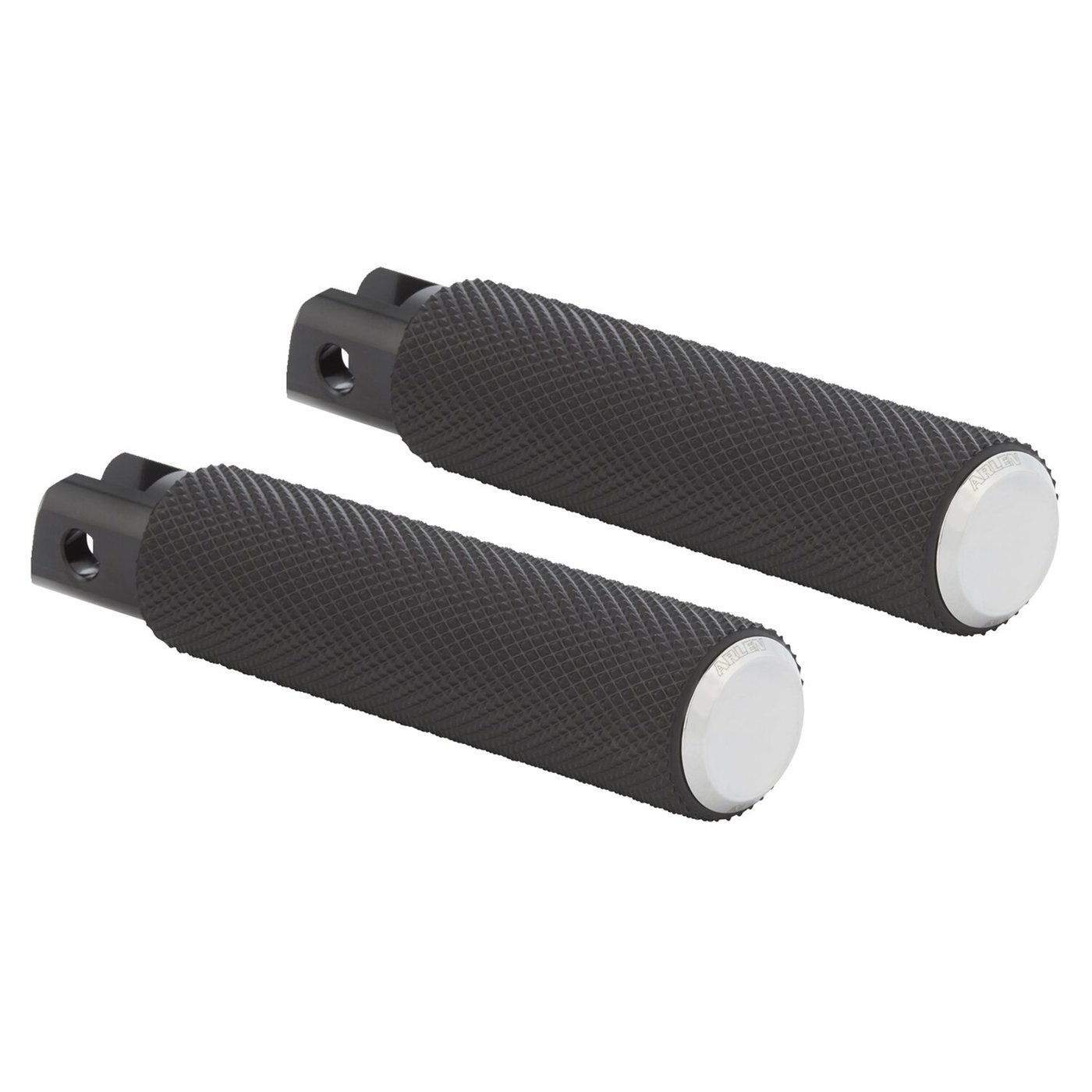 Arlen Ness Arlen Ness, Knurled rider foot pegs. Chrome