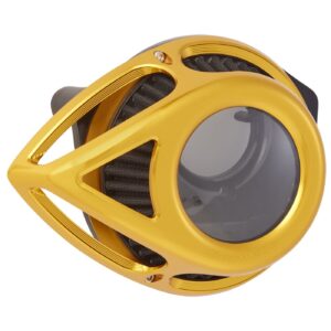 Arlen Ness Arlen Ness, Clear Tear air cleaner assembly. Gold