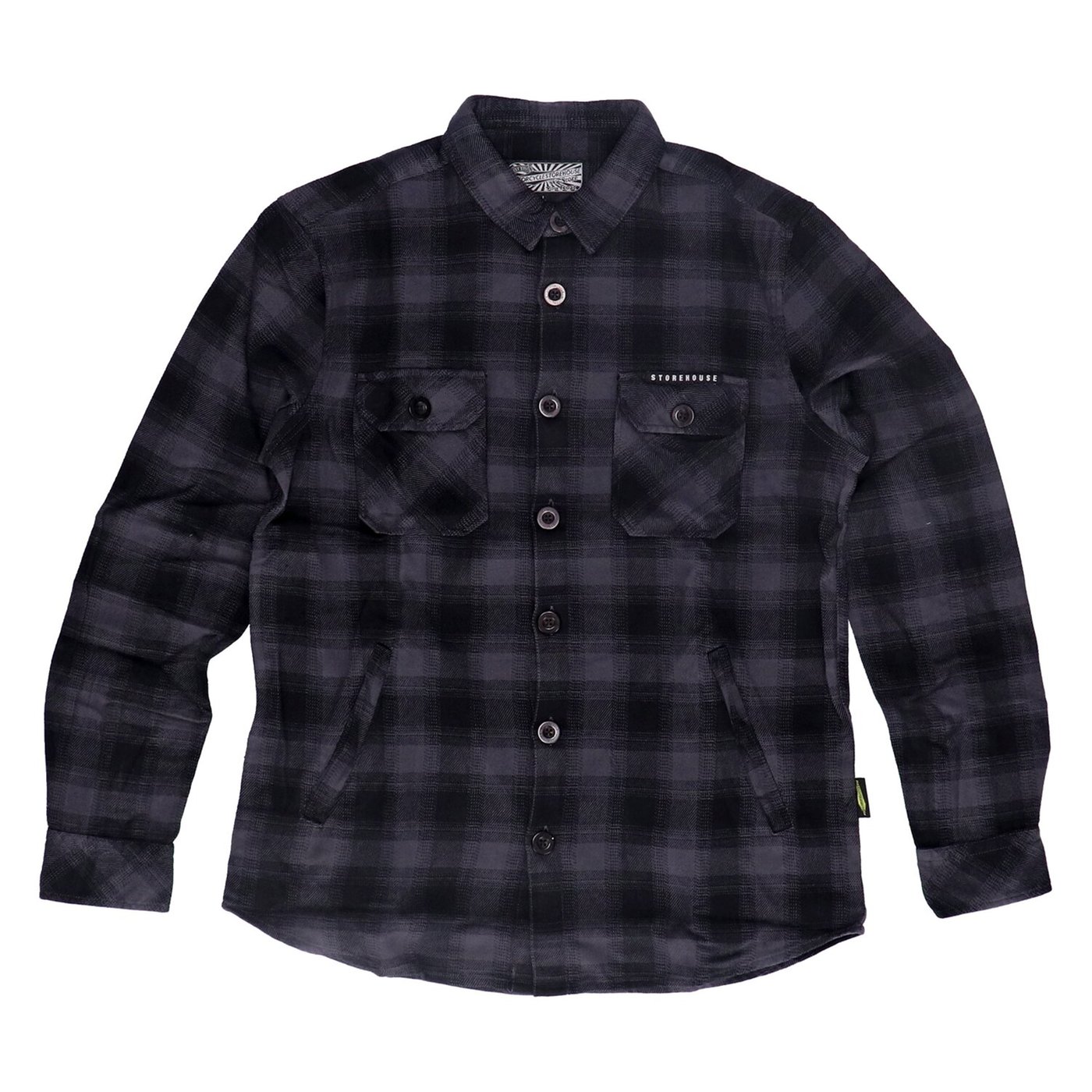 MCS MCS Worker flanel shirt black/grey