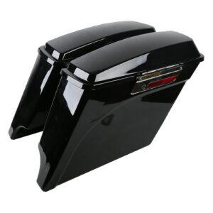 MCS 5" down extended saddlebag set. Black