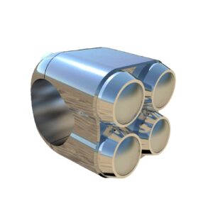 Motone Motone, micro switch with 4 buttons. Chrome