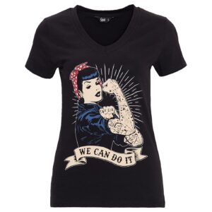 King Kerosin Queen Kerosin We Can Do It t-shirt black
