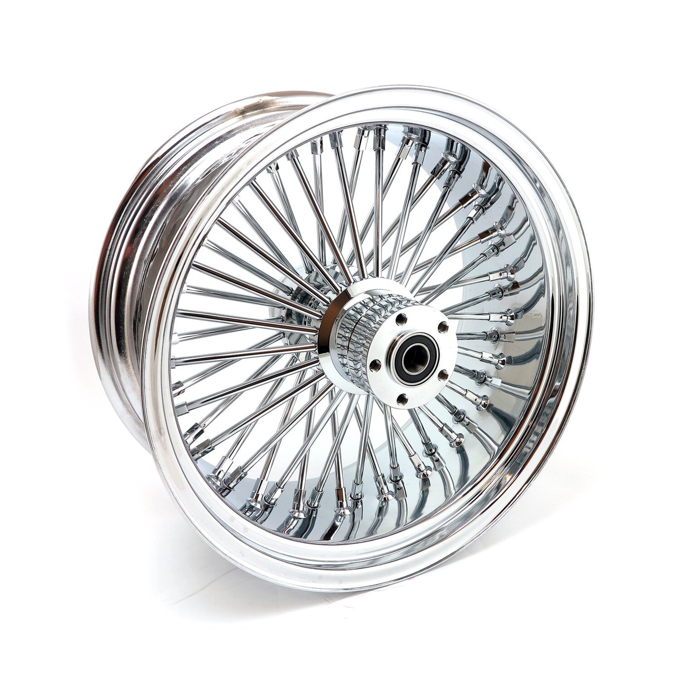 MCS MCS radial 48 fat spoke rear wheel 8.50 x 18 chrome - Image 2