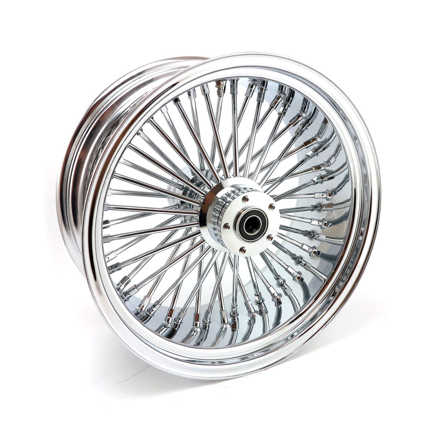 MCS MCS radial 48 fat spoke rear wheel 8.50 x 18 chrome