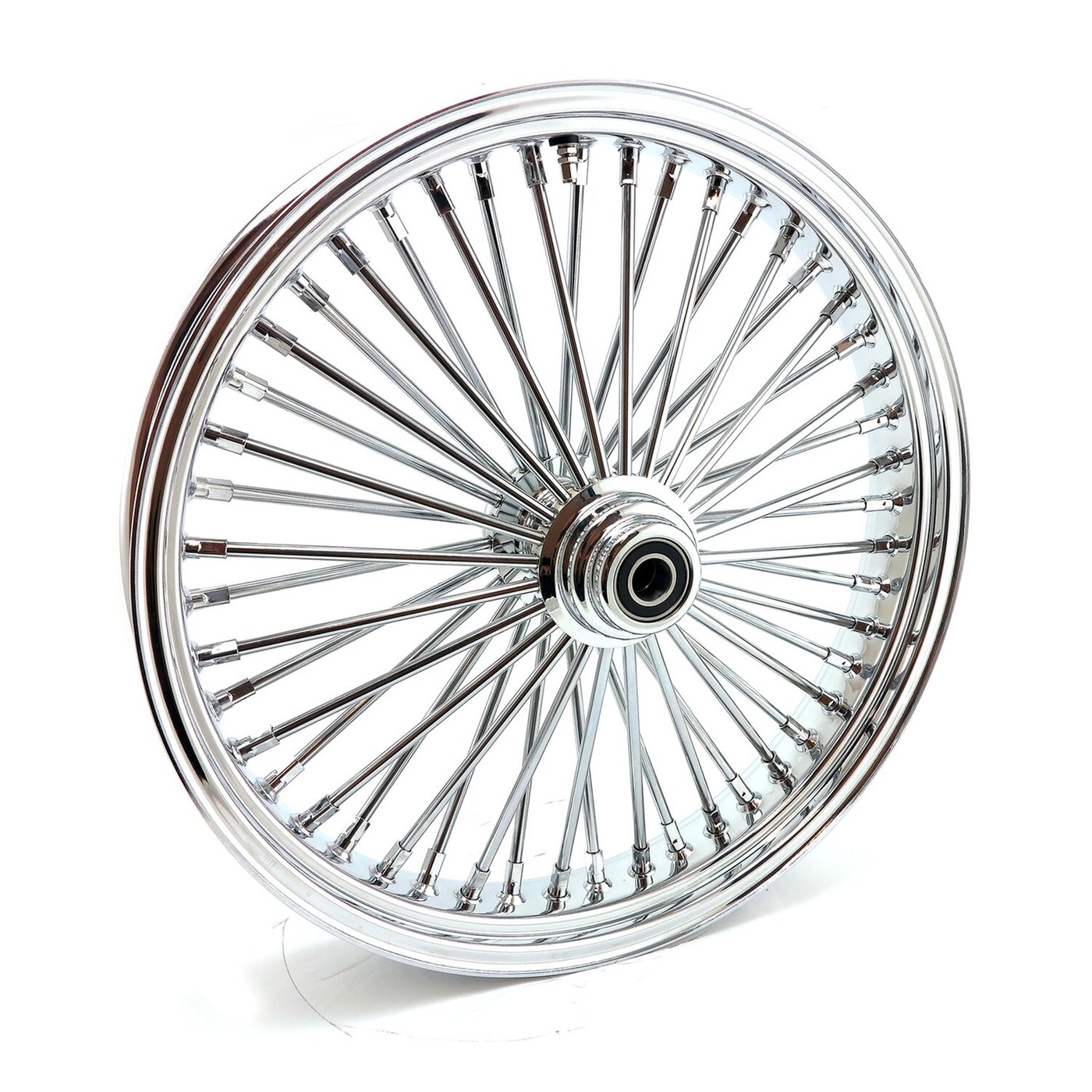 MCS MCS radial 48 fat spoke front wheel 3.50 x 21 SF chrome