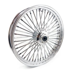 MCS MCS radial 48 fat spoke front wheel 3.50 x 23 DF chrome