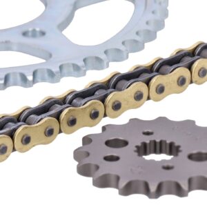 JT Sprockets JT/Tsubaki sprocket and chain kit, 530 Sigma gold X-ring