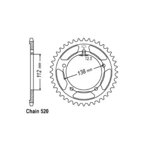 JT Sprockets JT rear sprocket 1316.43