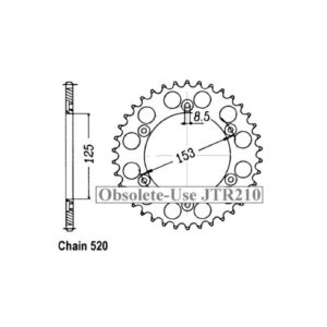 JT Sprockets JT rear sprocket 301.45