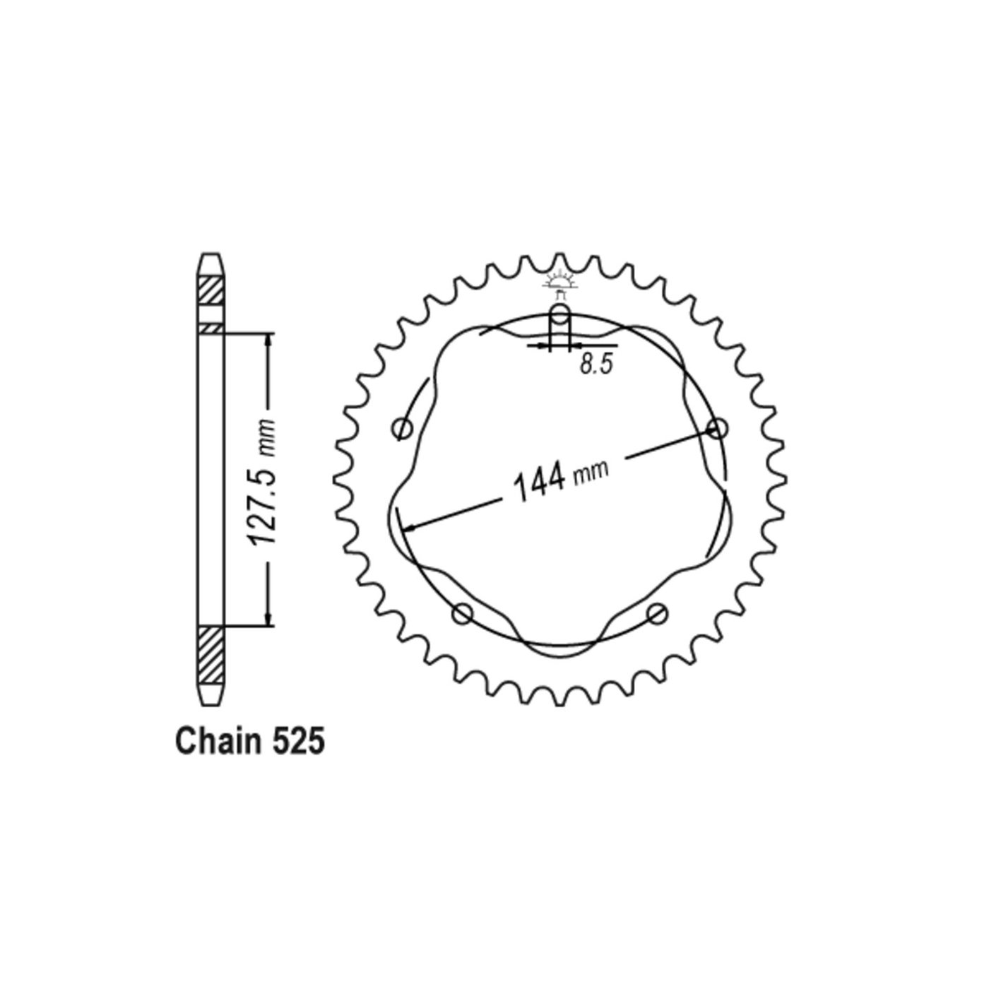 JT Sprockets JT rear sprocket 752.45