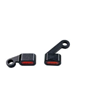 MCS Fastline, below bar LED turn signal set. Black, amber lens