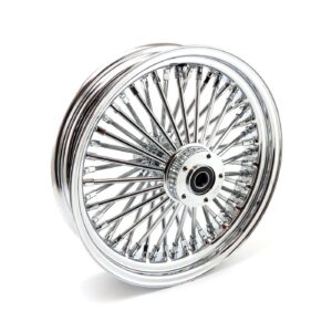 MCS MCS radial 48 fat spoke front wheel 3.50 x 16 DF chrome