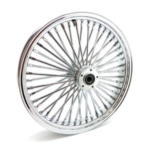 MCS MCS radial 48 fat spoke front wheel 3.50 x 21 DF chrome