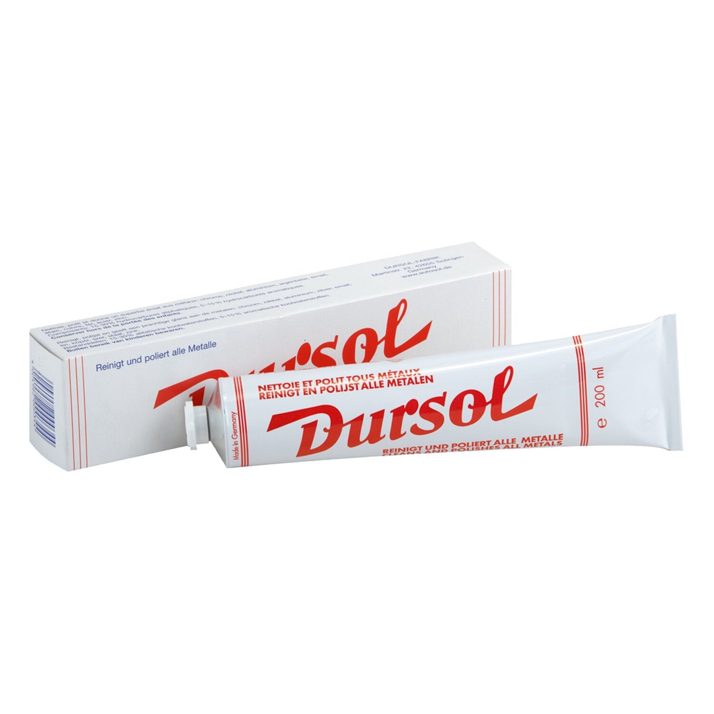 Autosol Dursol, Metal Polish. 200cc tube