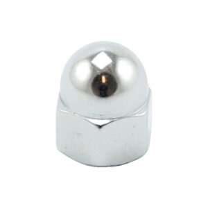 Colony Colony. M6 x 1.0 acorn nuts, chrome. Low Crown