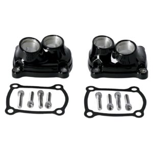MCS M8 tappet block cover set. Black