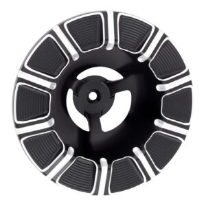 Arlen Ness Arlen Ness, 10-Gauge Velocity 65°/90° air cleaner cover. Blk