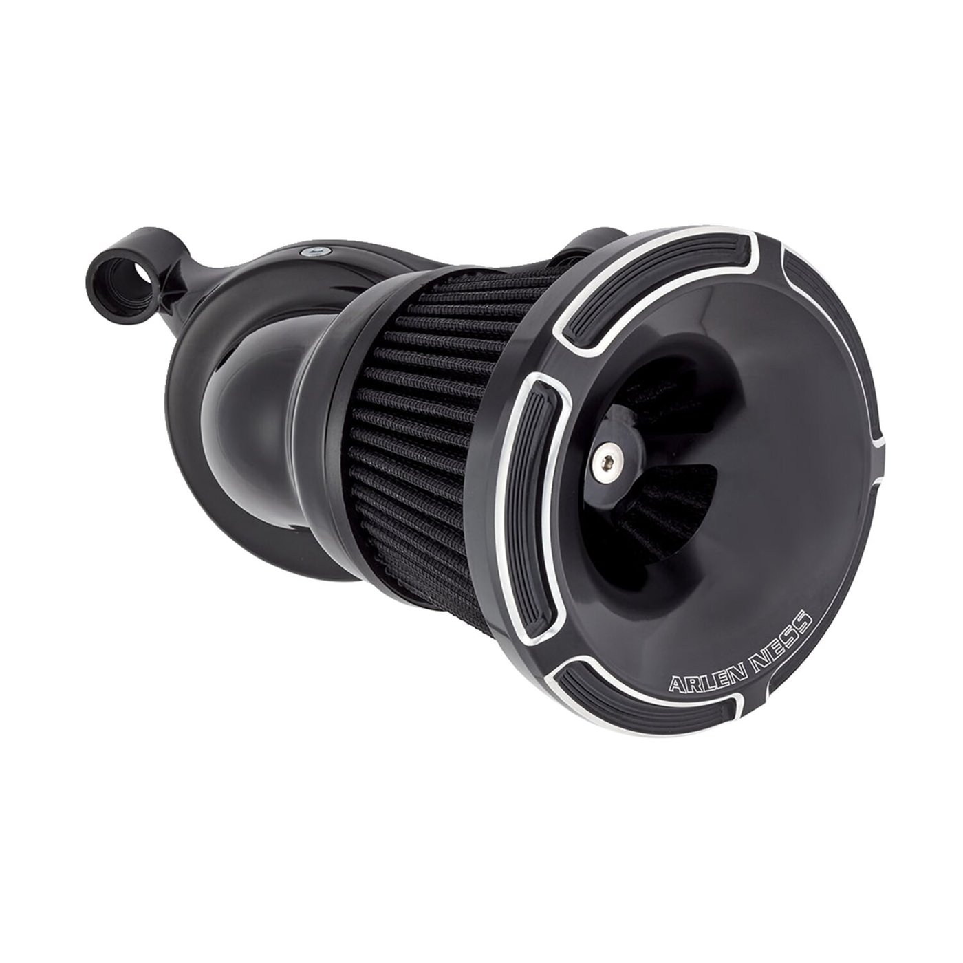 Arlen Ness Arlen Ness, Beveled Velocity 65°/90° air cleaner cover. Blk - Image 2