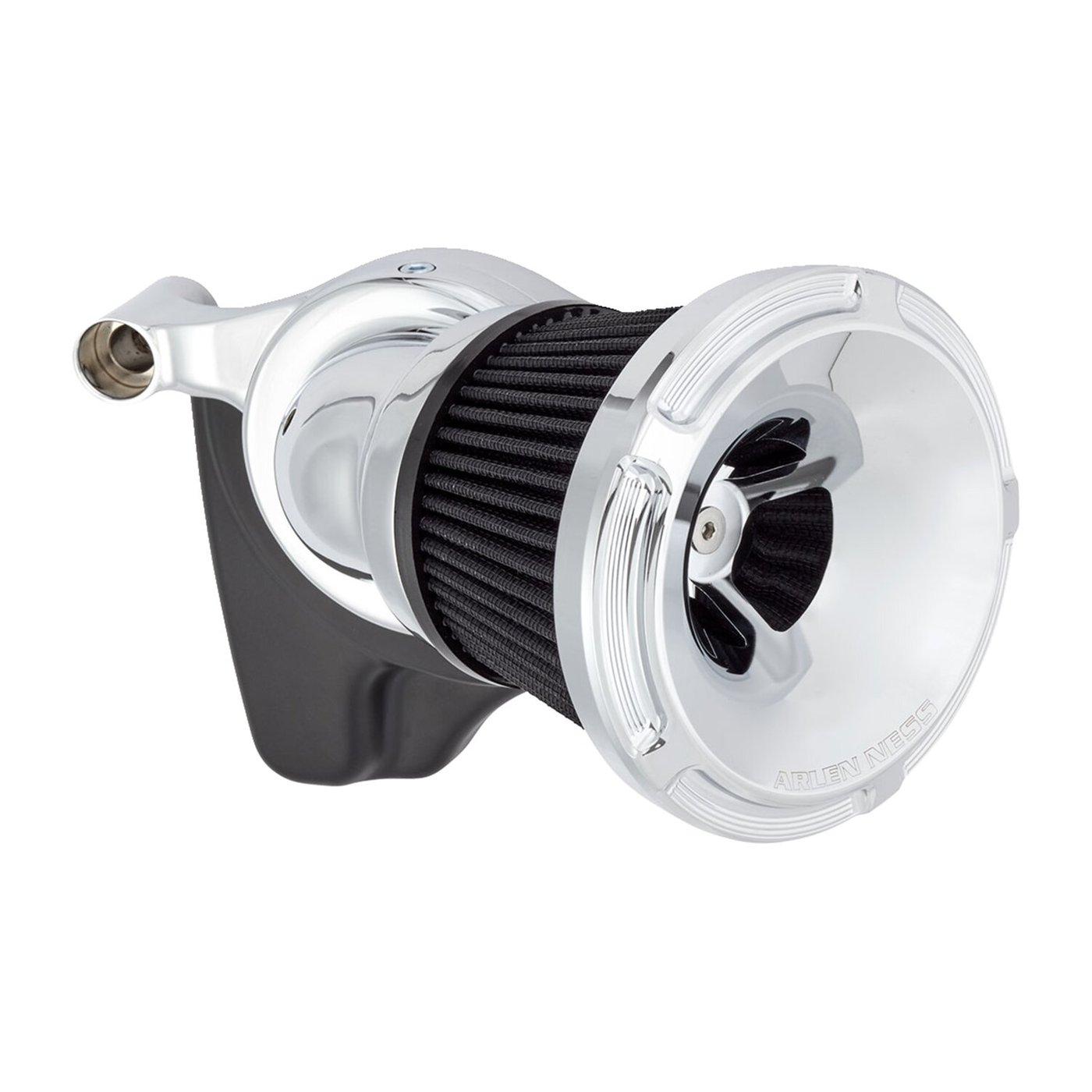 Arlen Ness Arlen Ness, Beveled Velocity 65°/90° air cleaner cover. Chr - Image 2