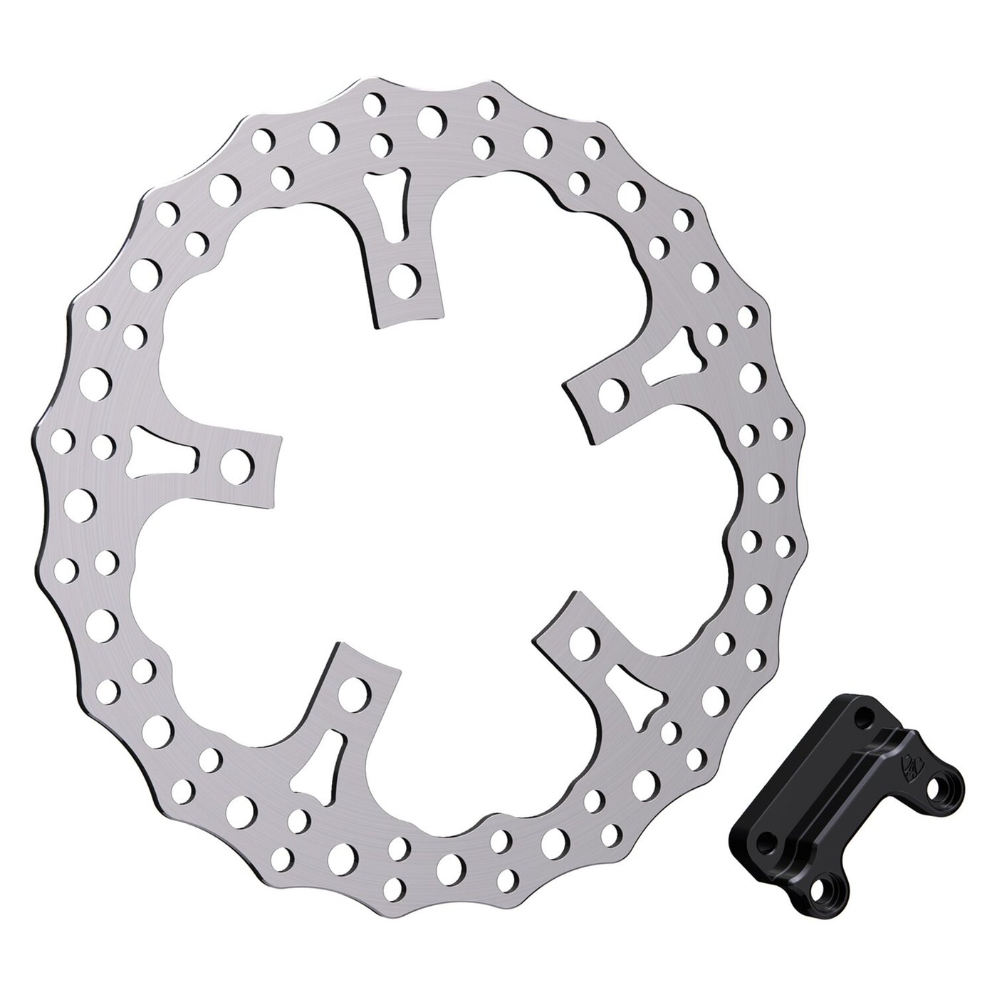 Arlen Ness Arlen Ness, 13" Jagged spoke mount rotor kit. Left front
