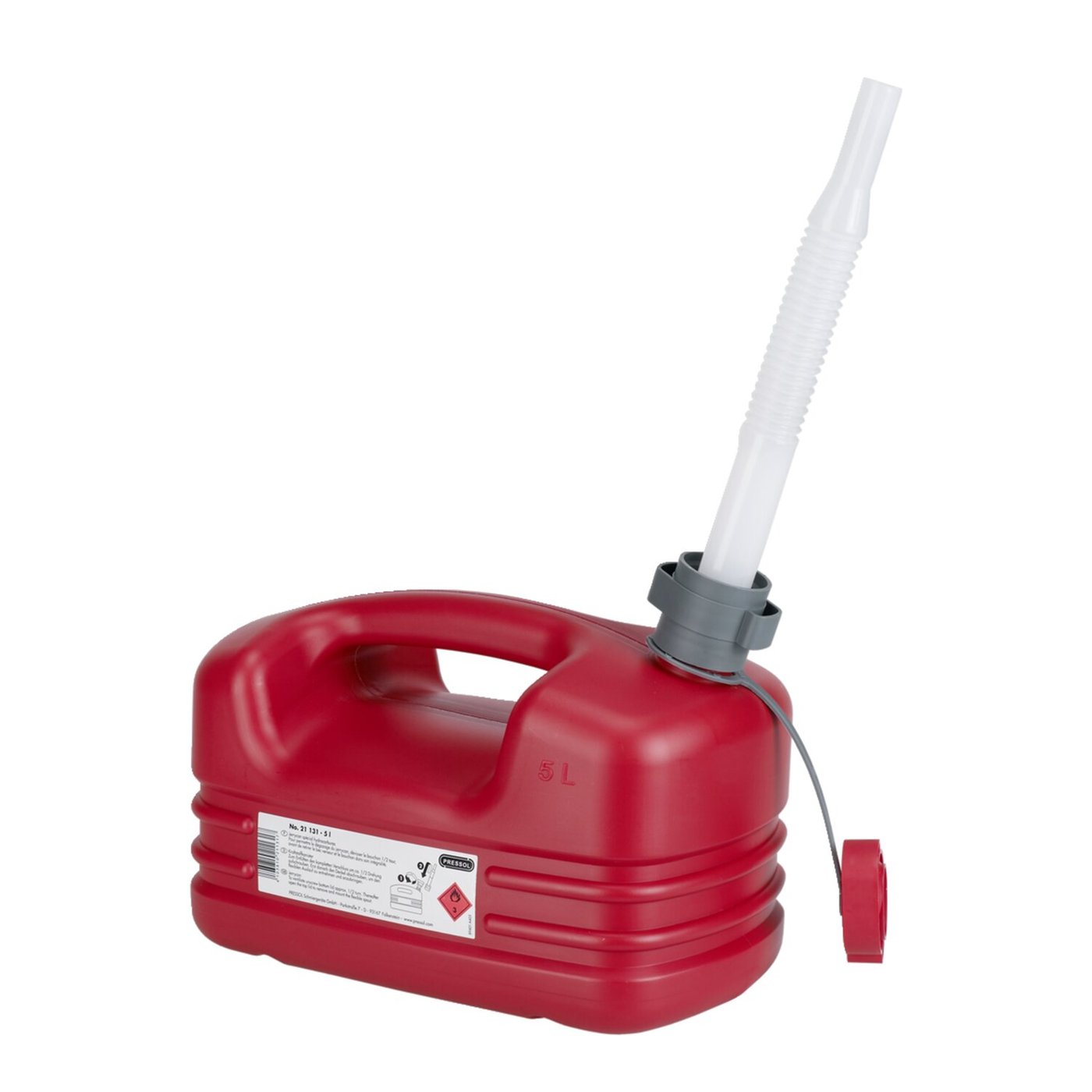 Pressol Pressol, HDPE fuel can. Red, 5 liter